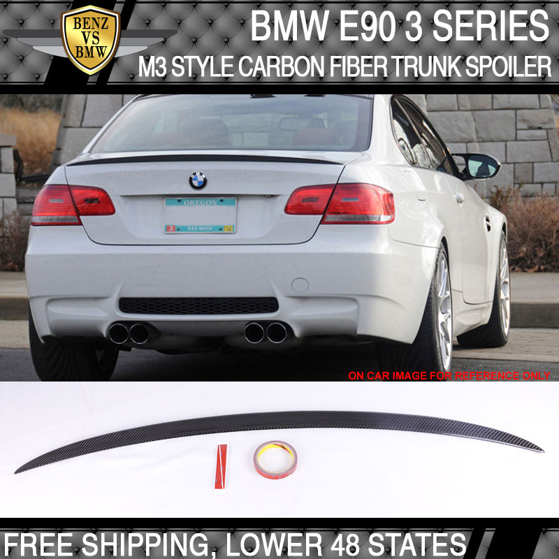 USパーツUSA Stock 07-13 BMW 3シリーズE92 M3スタイル炭素繊維CFトランク・スポイラー