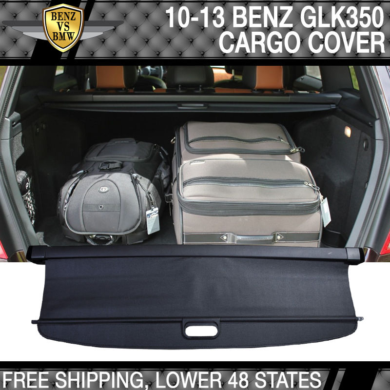 USパーツ10-13 Benz GLK350 OE FACTORYリトラクタブルリアカーゴセキュリティトランクカバーブラック