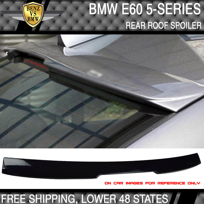 USパーツ04-10 BMW 5シリーズE60 ACスタイル＃416カーボンブラックメタリック塗装ルーフスポイラー